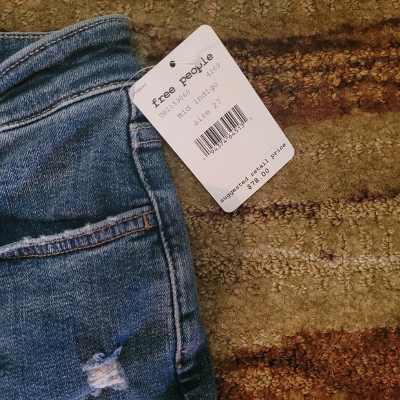 NWT Free People High Rise Skinny Jeans - Picture 5 of 8
